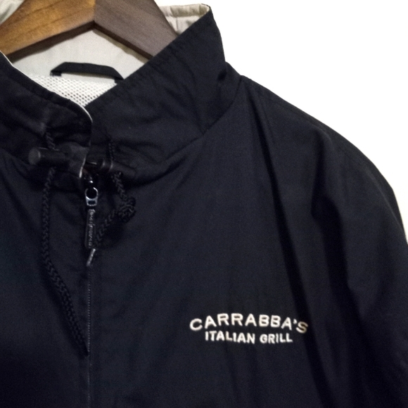Carrabbas Other - Carrabbas Italian Grill XL Mens Cotton Zip Front Employee Windbreaker in Black
